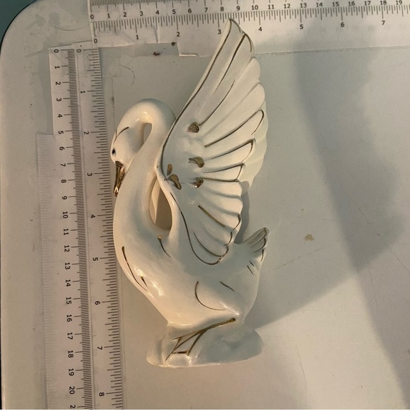 Very  rare vintage Nippon Japan white & gold swan figurine‎ - Picture 8 of 8